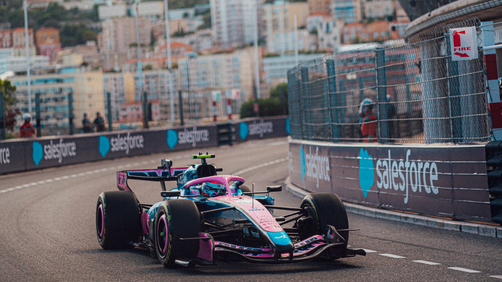 Franco Colapinto Monaco track action