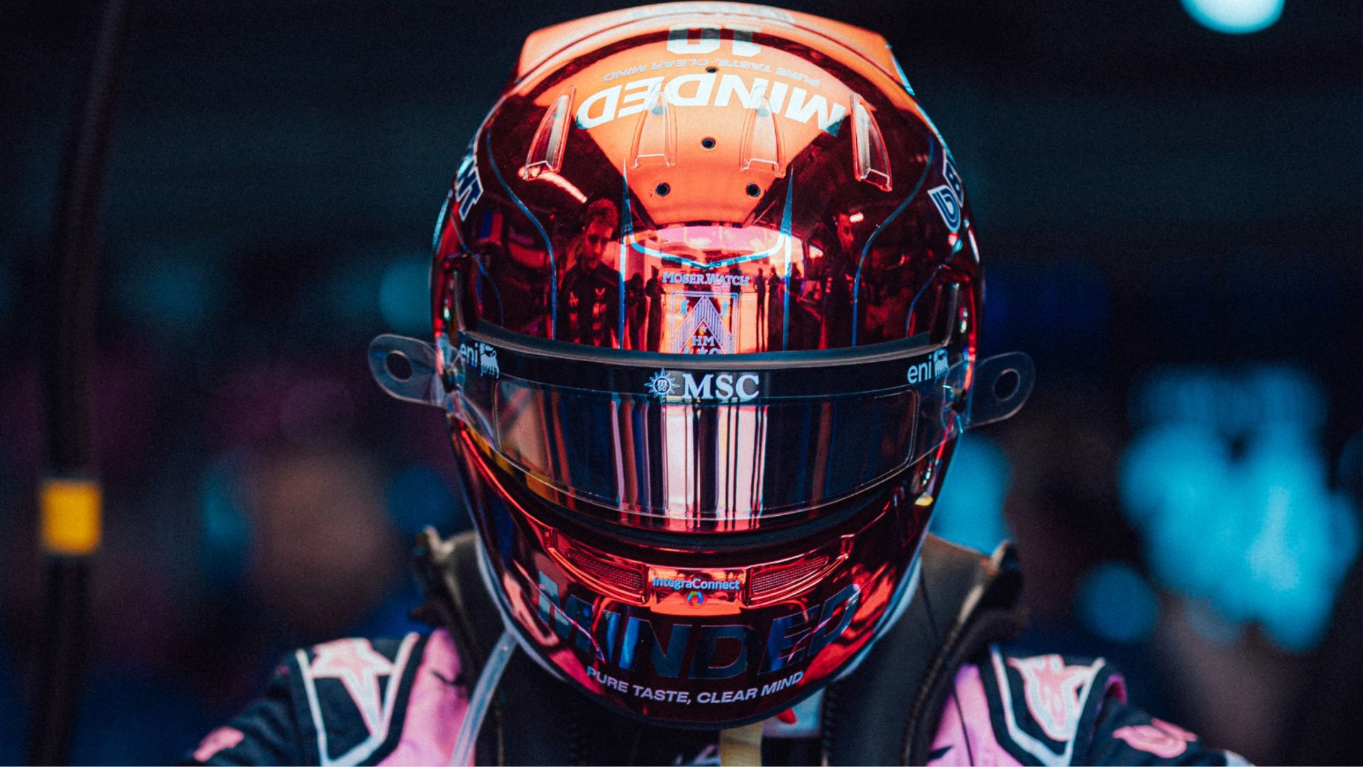 Gasly red helmet Monac