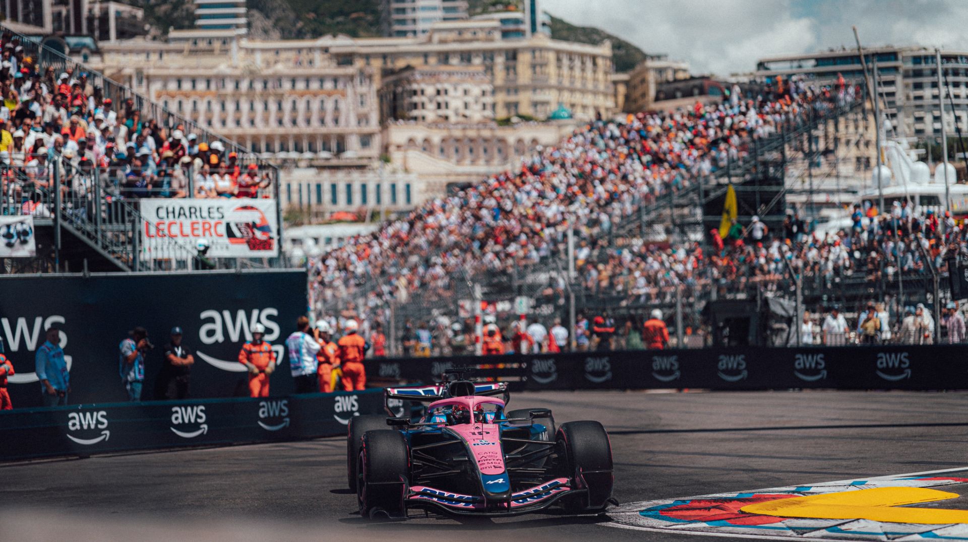 Pierre Gasly Monaco crowds track action