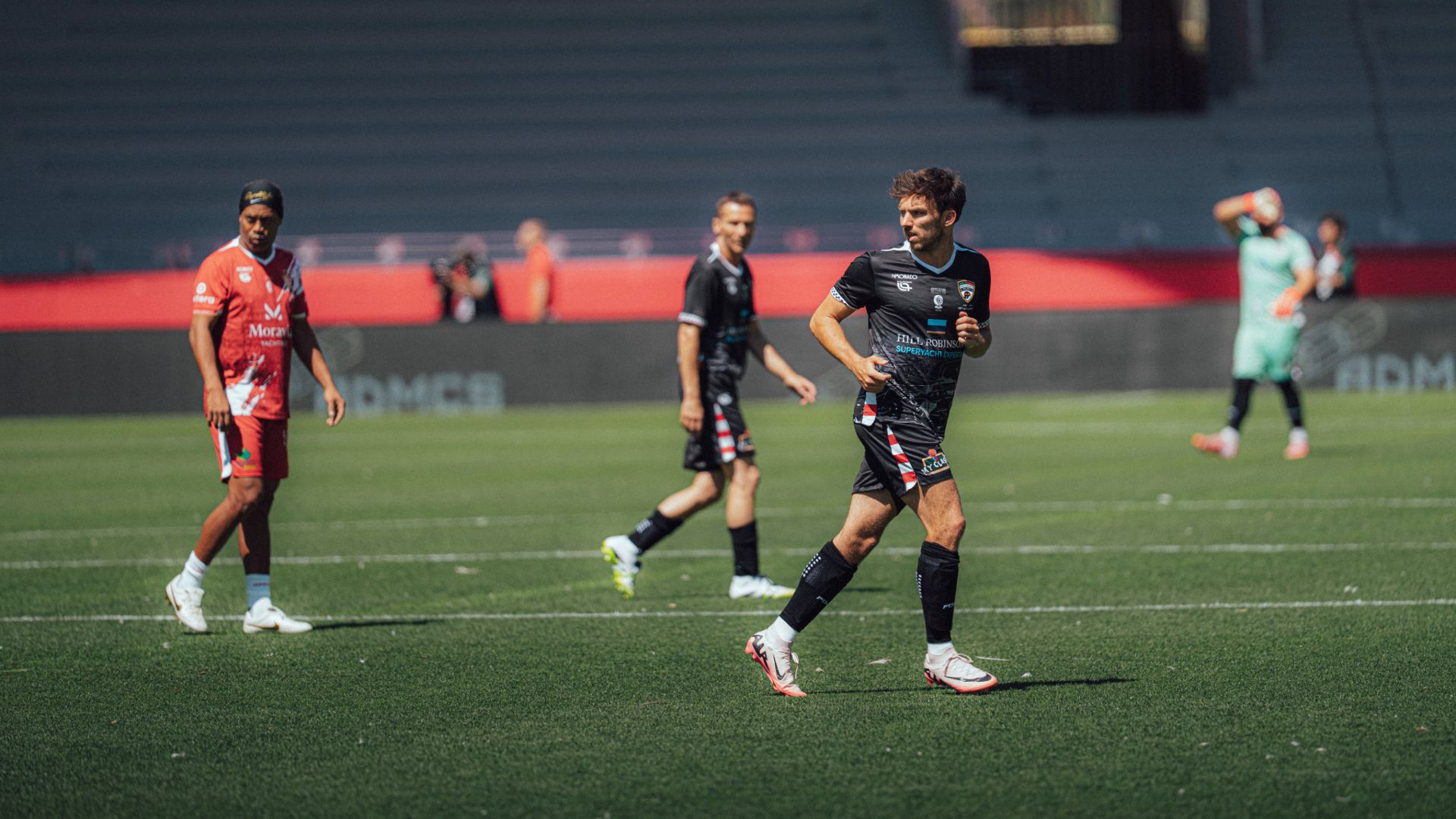 Pierre Gasly playing football Monaco