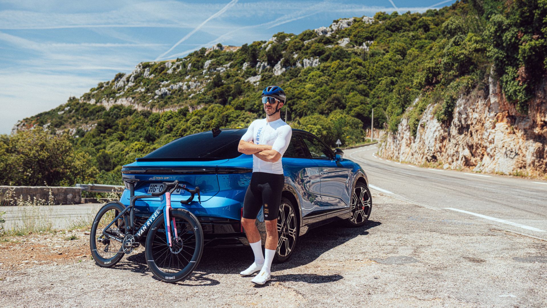 Pierre cycling with A390 Monaco hills