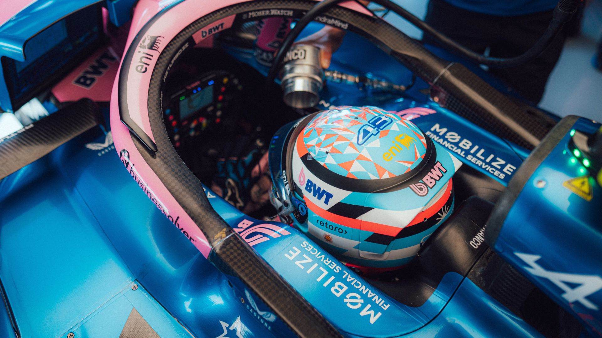 Franco Colapinto cockpit