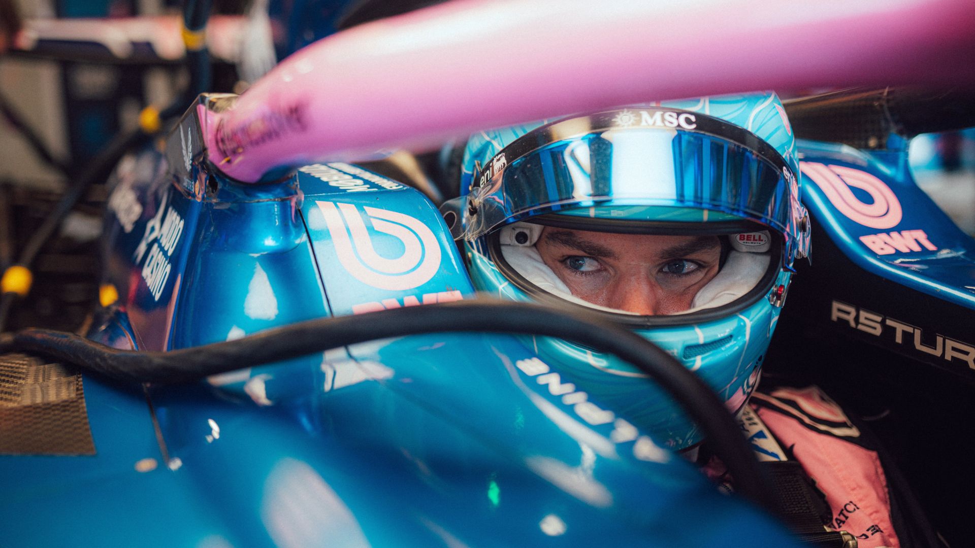 Pierre Gasly cockpit
